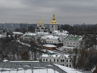 General view of Kyiv Pechersk Lavra, Ukraine, November, 2022 (