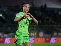 Ewa Pajor (VfL Wolfsburg) celebrates after scoring the goal 1-1 during the UEFA Women’s Champions League 2022/23 match between AS Roma vs Vf...