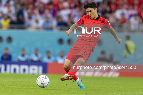 Inbeom Hwang  during the World Cup match between Spain v Costa Rica, in Doha, Qatar, on November 23, 2022. 