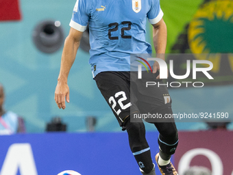 Martin Caceres  during the World Cup match between Spain v Costa Rica, in Doha, Qatar, on November 23, 2022. (