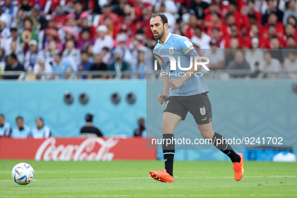 Diego Godin of Uruguay during the FIFA World Cup 2022, Group H football match between Uruguay and Korea Republic on November 24, 2022 at Edu...