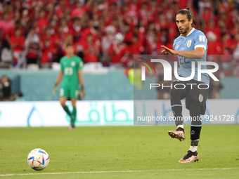 Martin Caceres of Uruguay during the FIFA World Cup 2022, Group H football match between Uruguay and Korea Republic on November 24, 2022 at...