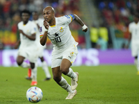 Andre Ayew Left Winger of Ghana and Al-Sadd SC   runs with the ball during the FIFA World Cup Qatar 2022 Group H match between Portugal and...