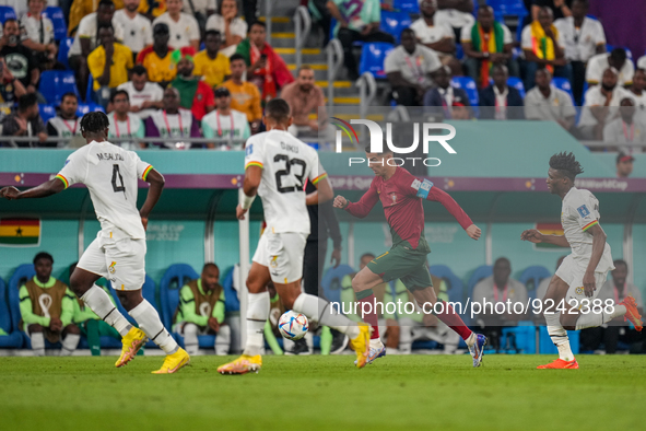 (7) CRISTIANO RONALDO of Portugal team during FIFA World Cup Qatar 2022  Group H football match between Portugal and Ghana at Stadium 974 in...