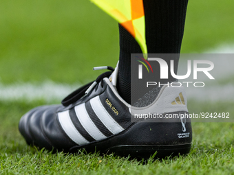 referee shoe during the World Cup match between Spain v Costa Rica, in Doha, Qatar, on November 23, 2022. (