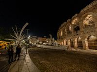 A general view of the Verona Arena in Verona, Italy, on November 24, 2022.  (