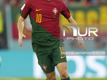 Bernardo Silva Attacking Midfield of Portugal and Manchester City during the FIFA World Cup Qatar 2022 Group H match between Portugal and Gh...