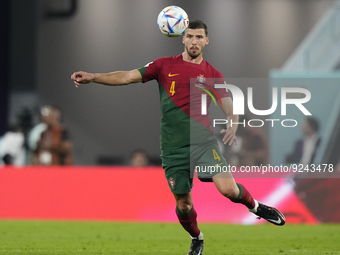Ruben Dias Centre-Back of Portugal and Manchester City during the FIFA World Cup Qatar 2022 Group H match between Portugal and Ghana at Stad...