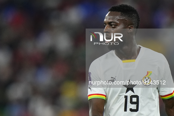 Iñaki Williams Centre-Forward of Ghana and Athletic Bilbao during the FIFA World Cup Qatar 2022 Group H match between Portugal and Ghana at...
