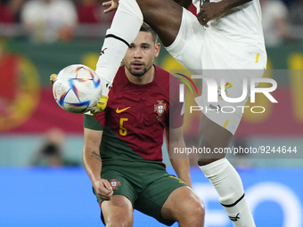 Iñaki Williams Centre-Forward of Ghana and Athletic Bilbao controls the ball during the FIFA World Cup Qatar 2022 Group H match between Port...