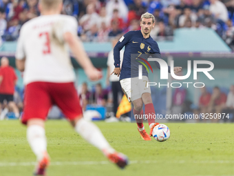 Victor Nelsson , Antoine Griezmann  during the World Cup match between France vs Denmark, in Doha, Qatar, on November 26, 2022. (