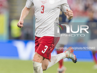 Victor Nelsson  during the World Cup match between France vs Denmark, in Doha, Qatar, on November 26, 2022. (