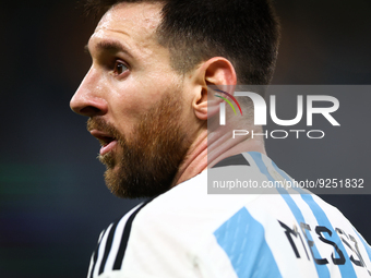 Lionel Messi (ARG) during the World Cup match between Argentina v Mexico , in Doha, Qatar, on November 26, 2022. (