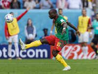 Vincent Aboubakar  during the World Cup match between Cameroon vs Serbia, in Al Wakra, Qatar, on November 28, 2022. (