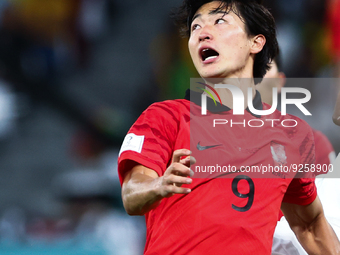 Guesung Cho (KOR) during the World Cup match between Korea Republic v Ghana , in Doha, Qatar, on November 27, 2022. (