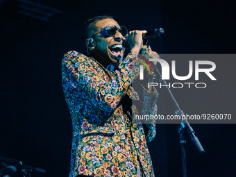 Masego on stage during the Music Concert Masego on November 28, 2022 at the Fabrique in Milan, Italy (