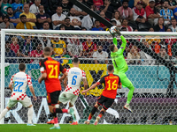(1) LIVAKOVIC Dominik of team Croatia saving the goal during the FIFA World Cup Qatar 2022 Group F match between Croatia and Belgium at Ahma...