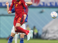 Alvaro Morata  during the World Cup match between Japan vs Spain in Doha, Qatar, on December 1, 2022. (