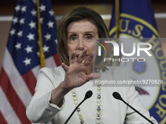 House Speaker Nancy Pelosi(D-CA) speaks during her weekly press conference today on December 01, 2022 at HVC/Capitol Hill in Washington DC,...