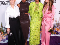 Helen Mirren, Aja Naomi King, Camila Cabello and H.E.R. (Gabriella Sarmiento Wilson) arrive at the L'Oreal Paris' Women Of Worth Celebration...