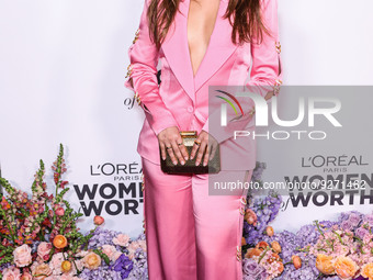 Cuban-American singer-songwriter Camila Cabello arrives at the L'Oreal Paris' Women Of Worth Celebration 2022 held at The Ebell of Los Angel...