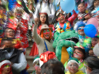 December 08, 2022, Toluca, Mexico :  As part of the celebrations of the national day of the clown on December 10, Toluca clowns came to the...