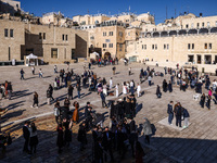 Western Wall Plaza in Jerusalem, Israel on December 29, 2022. (
