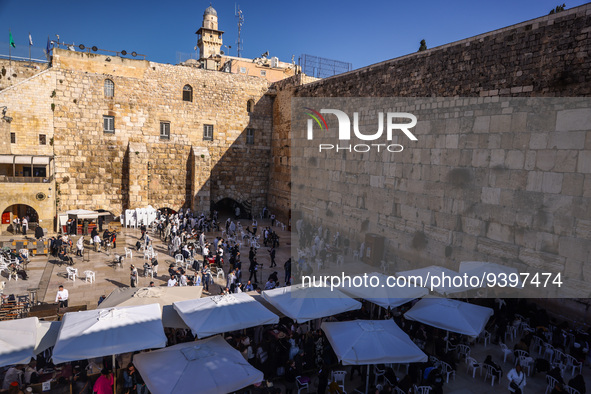Western Wall in Jerusalem, Israel on December 29, 2022. 