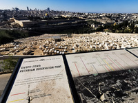 Rechavam observation point in Jerusalem, Israel on December 29, 2022. (