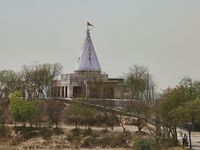 Small Hindu temple in Greater Noida, Uttar Pradesh, India, on May 07, 2022.  (