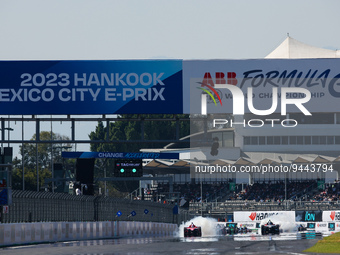 Start during the 2023 Mexico City ePrix, 1st meeting of the 2022-23 ABB FIA Formula E World Championship, on the Autodromo Hermanos Rodrigue...