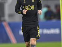 Paris Saint-Germain's Lionel Messi attends a team training session at Khalifa International Stadium in Doha ,Qatar on 18 January 2023.
 (