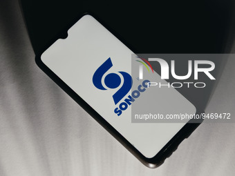 In this photo illustration a Sonoco logo is displayed on a smartphone screen in Athens, Greece on January 20, 2023. (