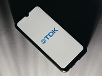 In this photo illustration a TDK logo is displayed on a smartphone screen in Athens, Greece on January 20, 2023. (