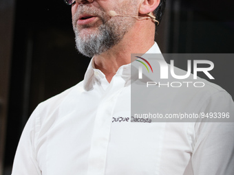The Chef Quique Dacosta from Dacosta Restaurant during the Madrid Fusion international gastronomic congress edition at IFEMA in Madrid Janua...