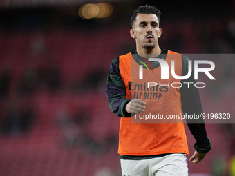 Dani Ceballos central midfield of Real Madrid and Spain during the warm-up before the LaLiga Santander match between Athletic Club and Real...