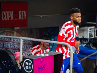 Thomas Lemar (Atletico Madrid) during the football match between
Real Madrid and Atletico Madrid called El Derby valid for the quarter final...
