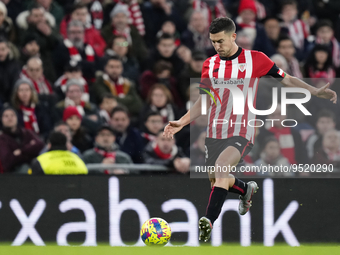 Oscar de Marcos right-back of Athletic Club and Spain in action during the LaLiga Santander match between Athletic Club and Real Madrid CF a...