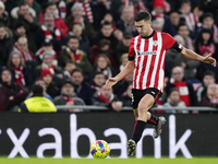 Oscar de Marcos right-back of Athletic Club and Spain in action during the LaLiga Santander match between Athletic Club and Real Madrid CF a...