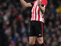 Mikel Vesga defensive midfield of Athletic Club and Spain controls the ball during the LaLiga Santander match between Athletic Club and Real...