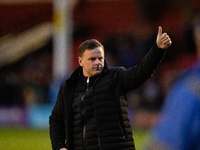 Richie Wellens, manager salutes the fans during the Sky Bet League 2 match between Walsall and Leyton Orient at the Banks's Stadium, Walsall...