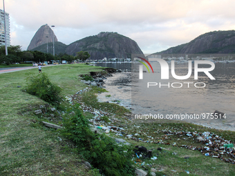 File: Photos taken in July 31, 2015. Rio de Janeiro, Brazil, 2015: Sailors and Wind Surf Athletes in Guanabara Bay will face a serious chall...