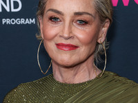 American actress Sharon Stone arrives at The Women's Cancer Research Fund's An Unforgettable Evening Benefit Gala 2023 held at the Beverly W...