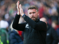 Luton Town Manager Rob Edwards during the Sky Bet Championship match between Sunderland and Luton Town at the Stadium Of Light, Sunderland o...