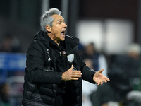 Paulo Sousa manager of US Salernitana gestures during the Serie A match between US Salernitana and Bologna FC at Stadio Arechi, Salerno, Ita...