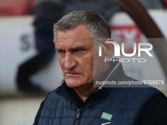 Sunderland Manager Tony Mowbray during the Sky Bet Championship match between Sunderland and Luton Town at the Stadium Of Light, Sunderland...