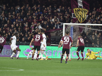 Boulaye Dia of US Salernitana  scores goal 2-1 during the Serie A match between   during the Serie A match between US Salernitana 1919 v  Bo...