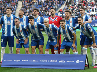 Espanyol team during the match between RCD Espanyol and Real Club Celta de Vigo, corresponding to the week 26 of the Liga Santander, played...
