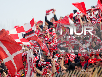 Team of AC Monza fans during AC Monza against US Cremonese, Serie A, at U-Power Stadium in Monza on March, 18th 2023. (