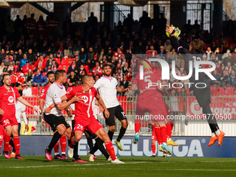 Marco Carnesecchi (#12 Cremonese) during AC Monza against US Cremonese, Serie A, at U-Power Stadium in Monza on March, 18th 2023. (